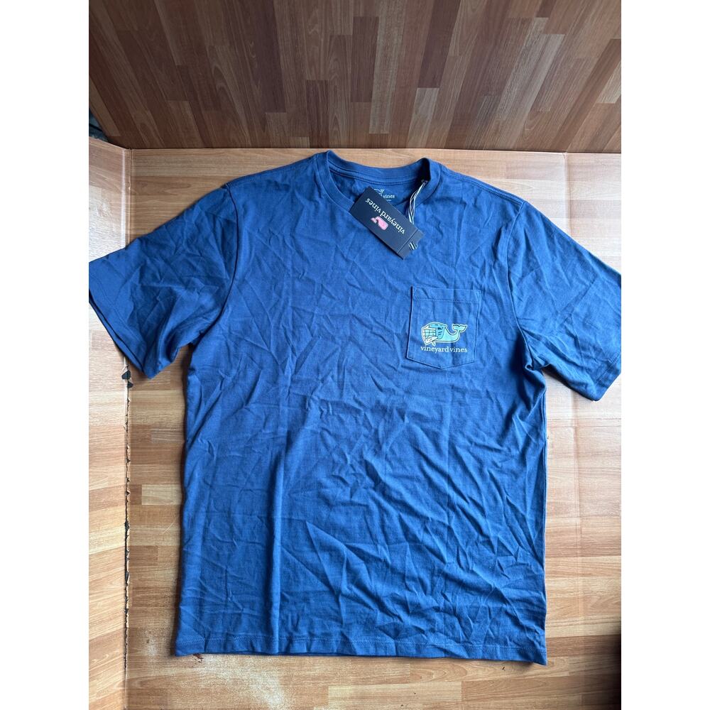 Vineyard Vines Boys' I Whale Lacrosse Short-Sleeve Pocket Tee, size xl